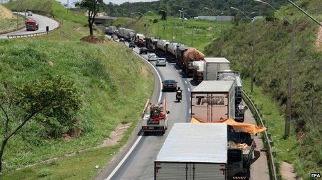 Brazil lorry drivers` roadblocks `affecting exports`